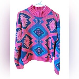Vintage 80s Nuovo southwest sweater small